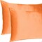 Homeroots 20 x 26 in. Orange Dreamy Silky Satin Standard Size Pillowcases 387872 - alternate 4